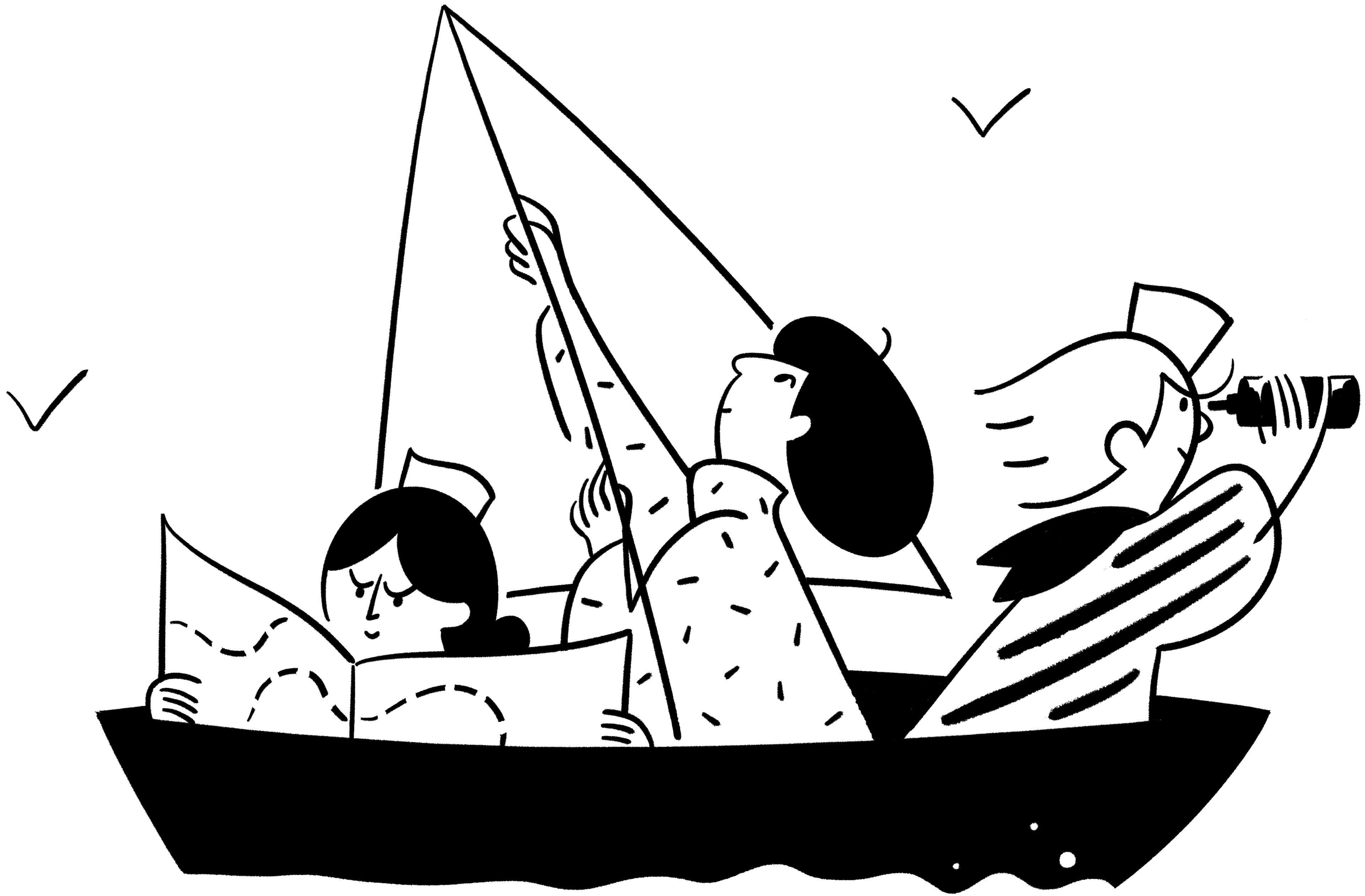 배에 탄 사람들 메인