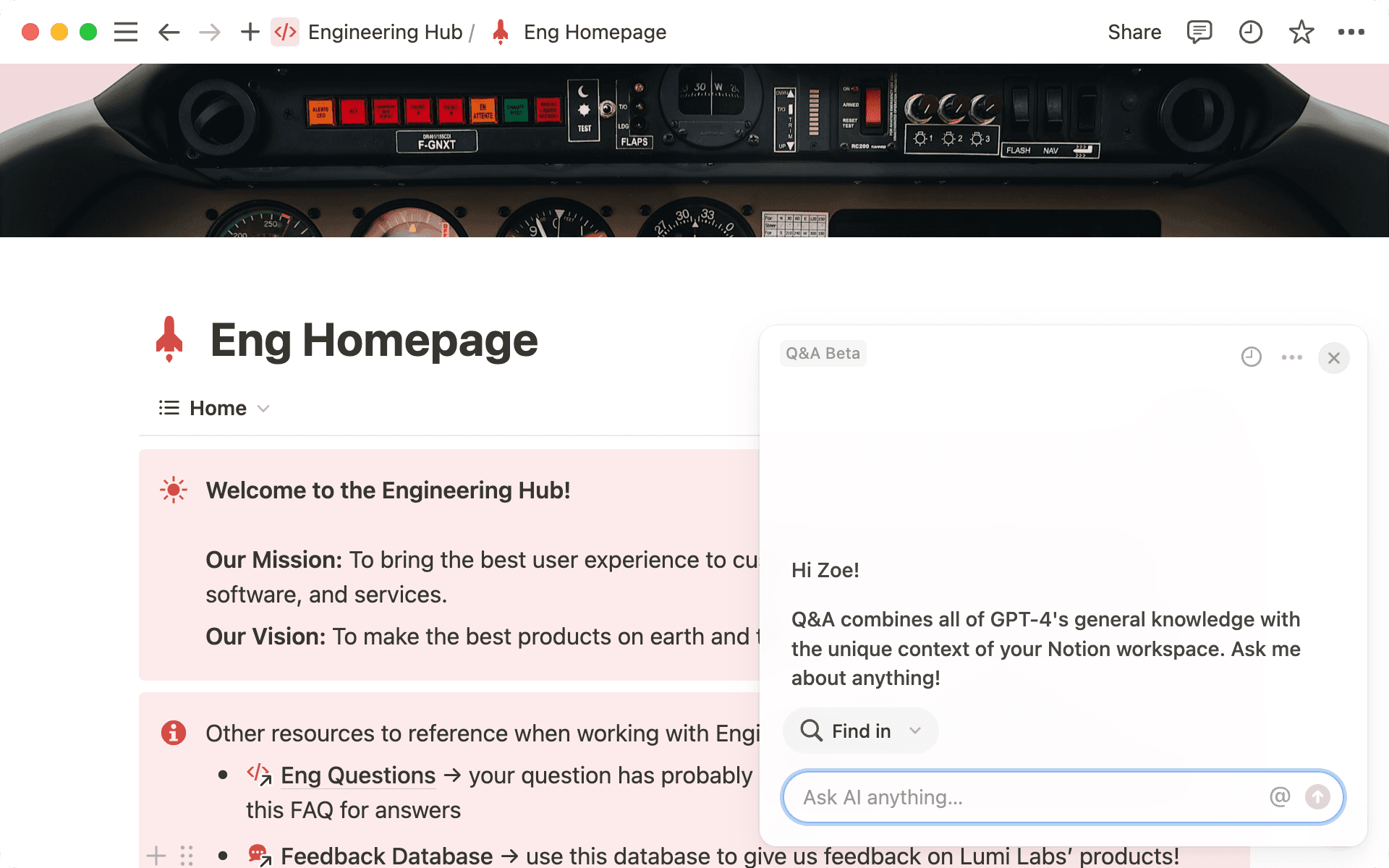 지식 허브 메인