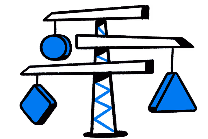 건축 스캐폴딩 일러스트