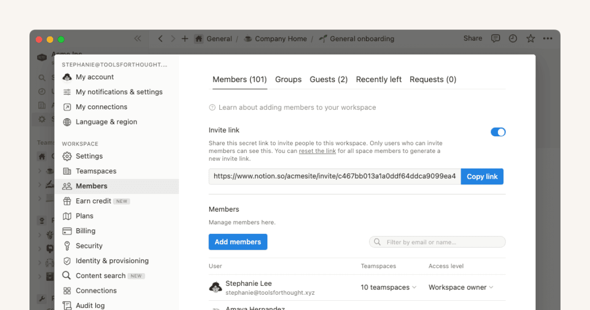 엔터프라이즈 사용자를 위한 Notion 통합 가이드