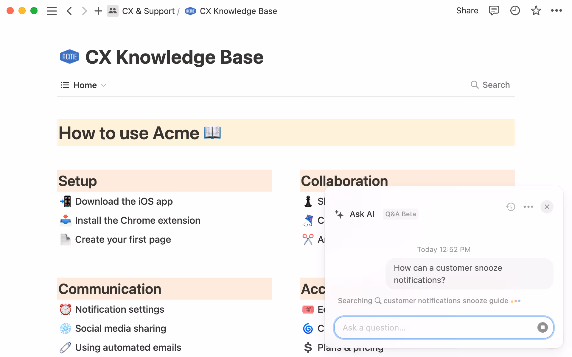 AI 지식 베이스 메인