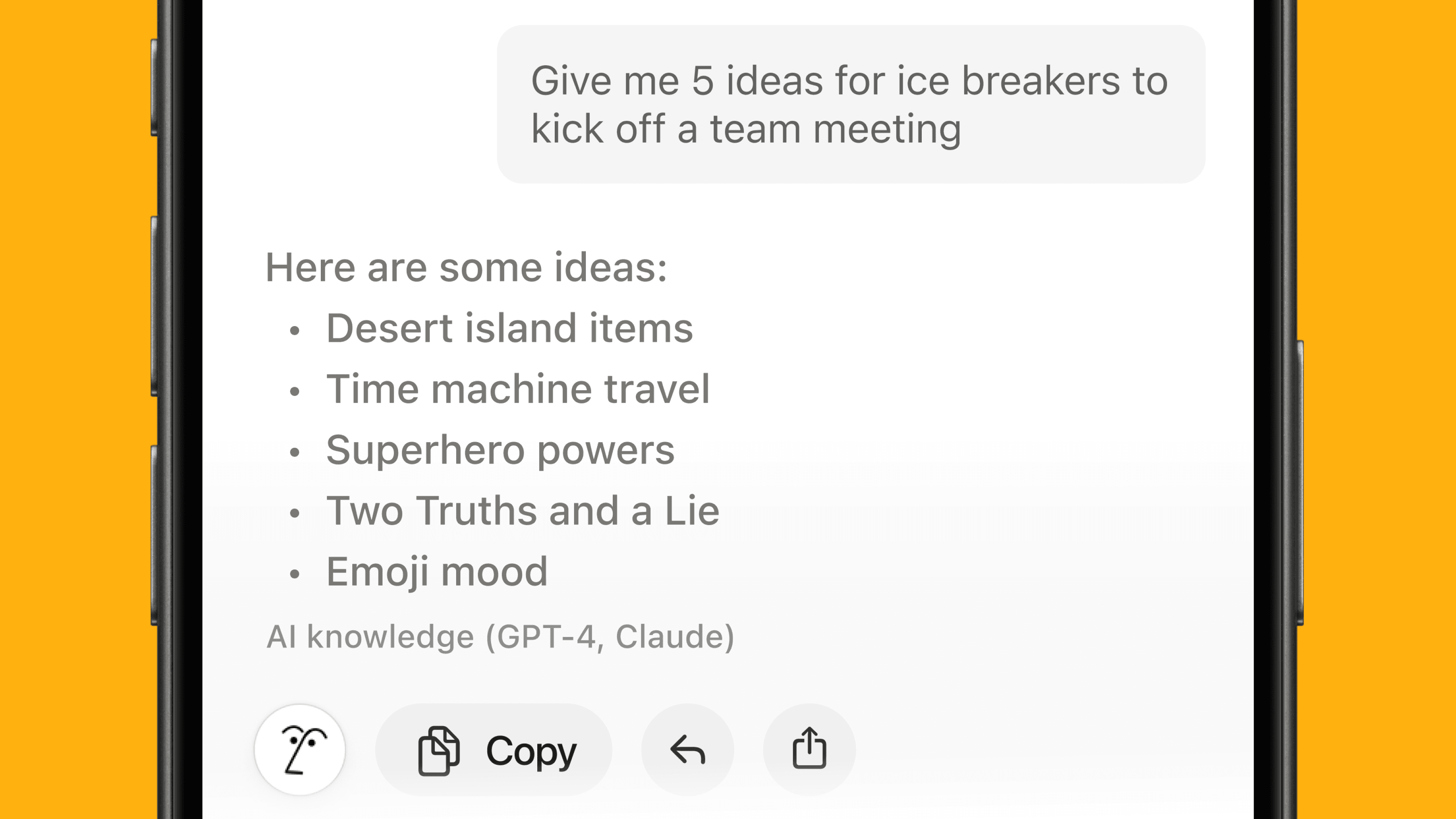 모든 주제에 대해 채팅하기