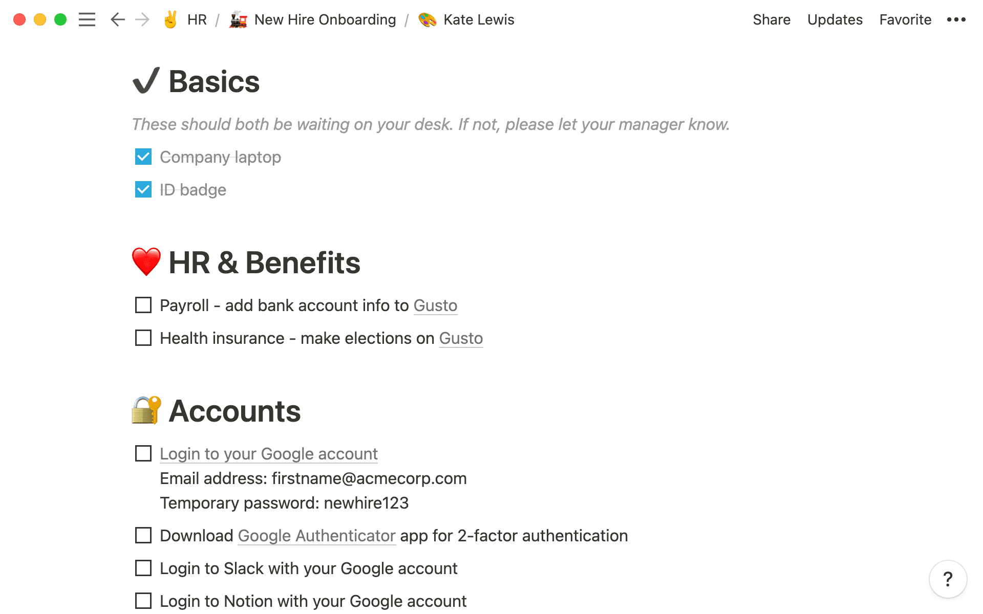 employee onboarding checklist hero
