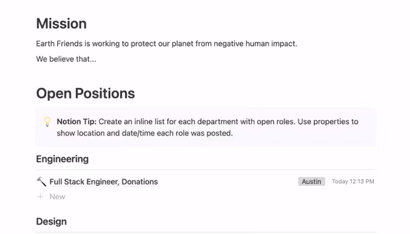 채용 페이지 템플릿 프로덕트 이미지