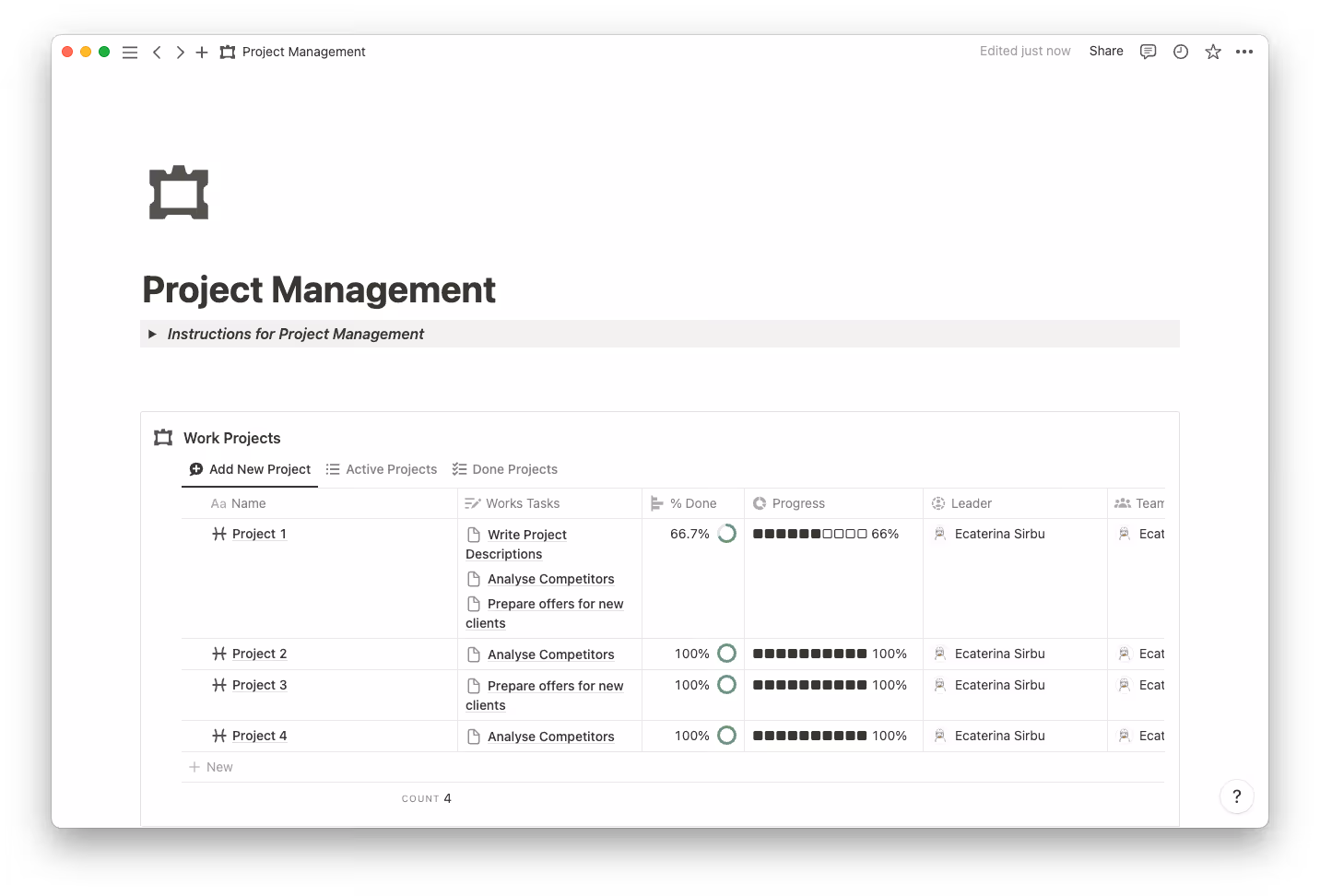 Project management templates thumbnail